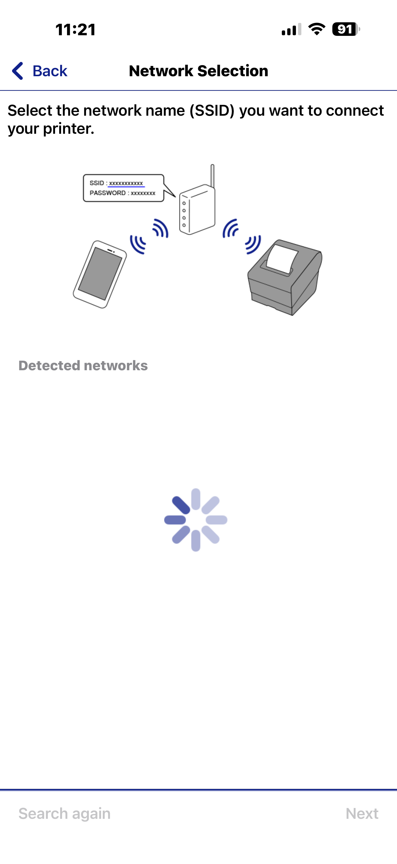 開始搜尋Wi-Fi